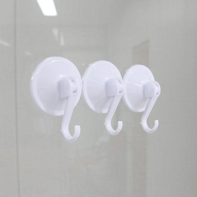 Simple solid color suction cup Bathroom strong vacuum kitchen suction wall bathroom glass suction wall novelty hooks details