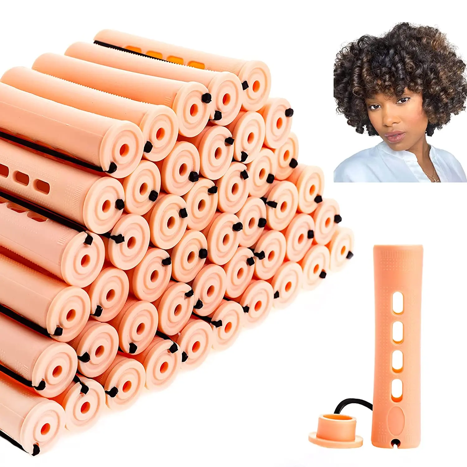 Perm Rods 10 Pcs Set Hair Rollers Large Long Short Hair Styling Tool Hair  Curlers For Girls - Buy Hair Rollers,No Heat Curling Roller,Hair Styling  Tool Product on 