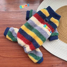 Eco-Friendly Classic Print Design 4Legs Polyester Pet Hoodie Jacket for Small/Medium/Large Dogs & Cats-Winter Warm Coat