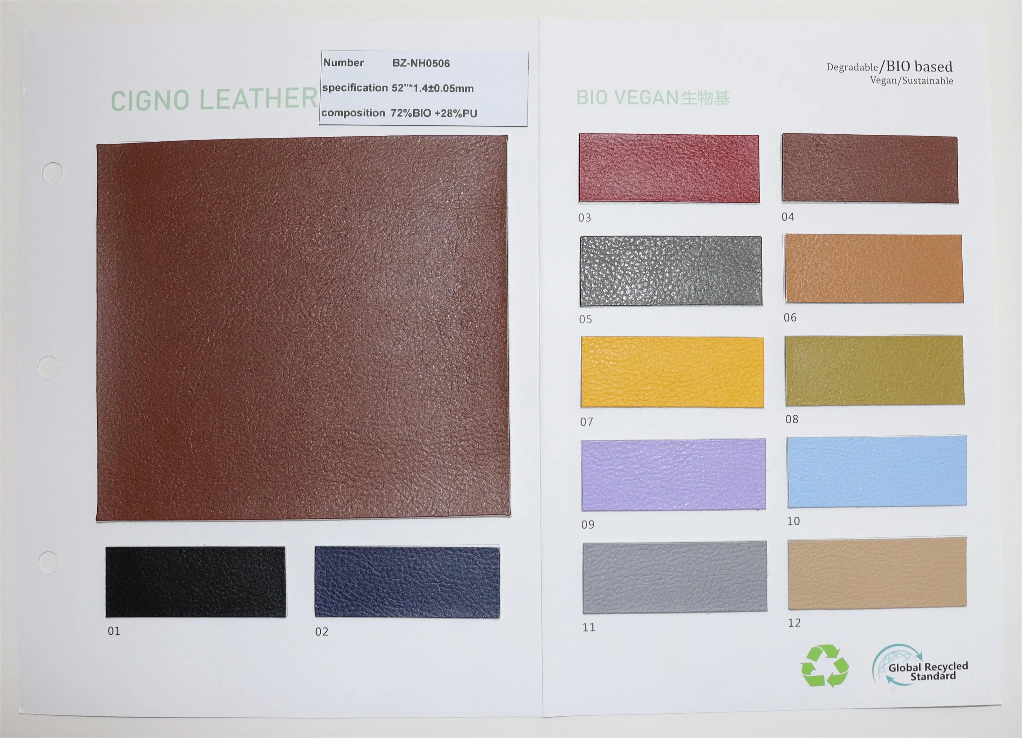 Bio-based Leather Lader Eco-friendly Corn Bamboo Plant Fiber PU Shoes Material Pvc Leather for Making Shoes Sustainable Embossed