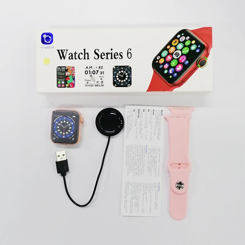 Smart Watch Women Men Series 6 44mm ECG Temperature Bluetooth Sport Fitness  For Samsung Apple Xiaomi Mi Huawei Mobile Smartwatch|Smart Watches| -  AliExpress