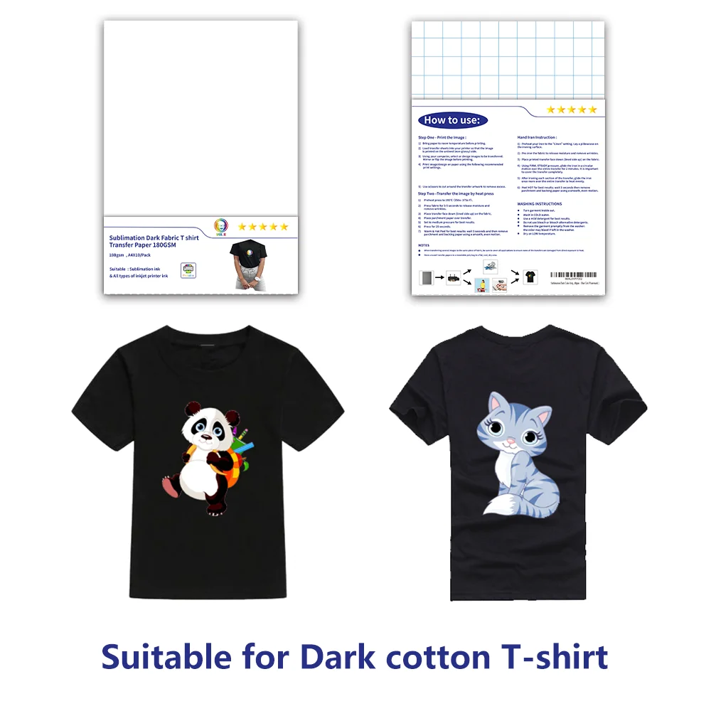 mr.r sublimation dark color inkjet t-shirt