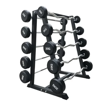 Gym Fitness Equipment Barbell curl Bell Free Weights Barbell Bar stand