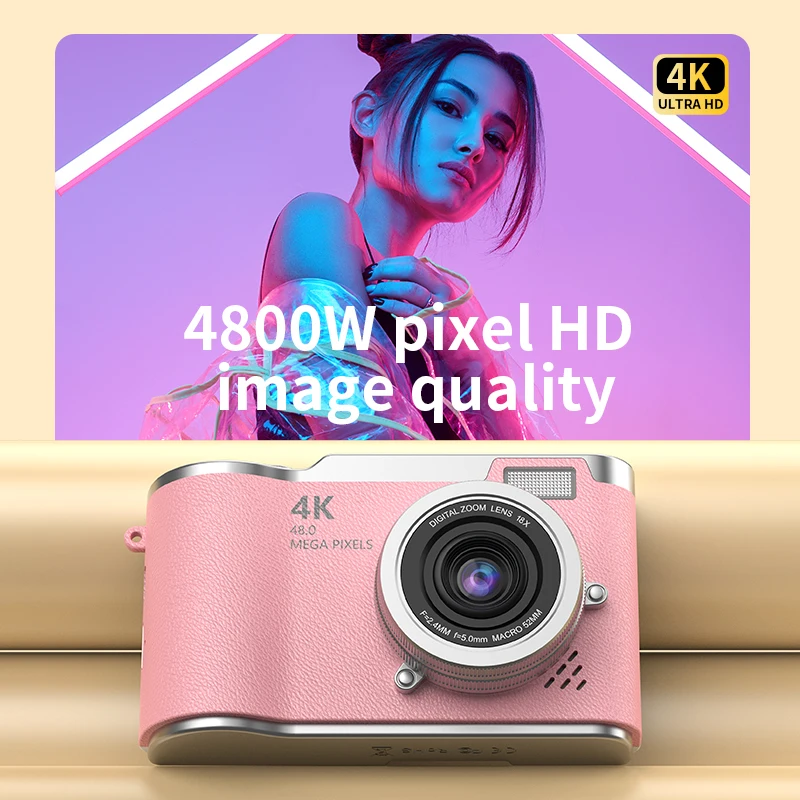 CCD Camera Upgrade  Digital Camera 4K1080P HD 48MP Mini Photography Cameras Take High-quality Photos