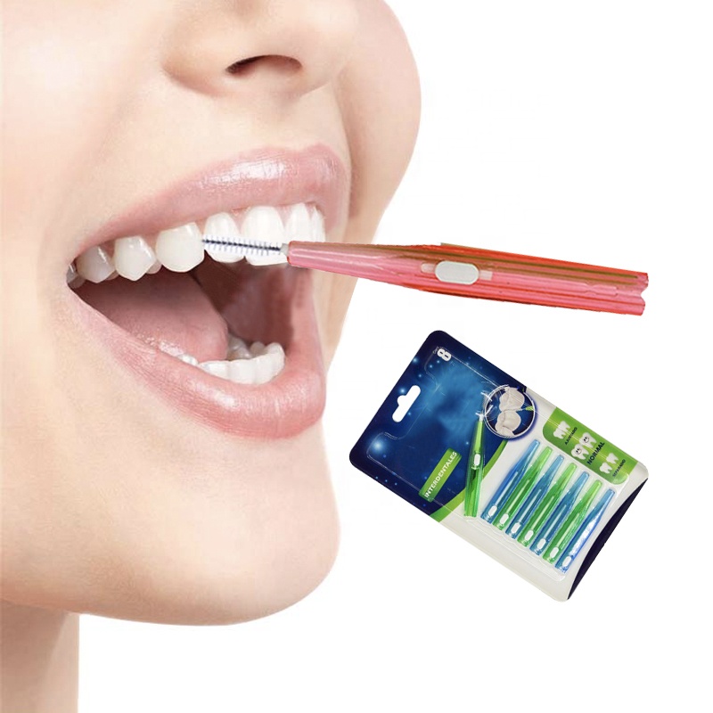 Хит продаж, экологически чистая зубная нить, одноразовая зубная щетка, Ортодонтическая межзубная щетка