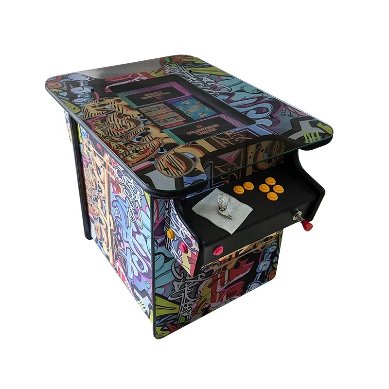 Coin Operated 2 Players Face to Face Play Arcade Pinball Cocktail Table Arcade Folding Cocktail Table