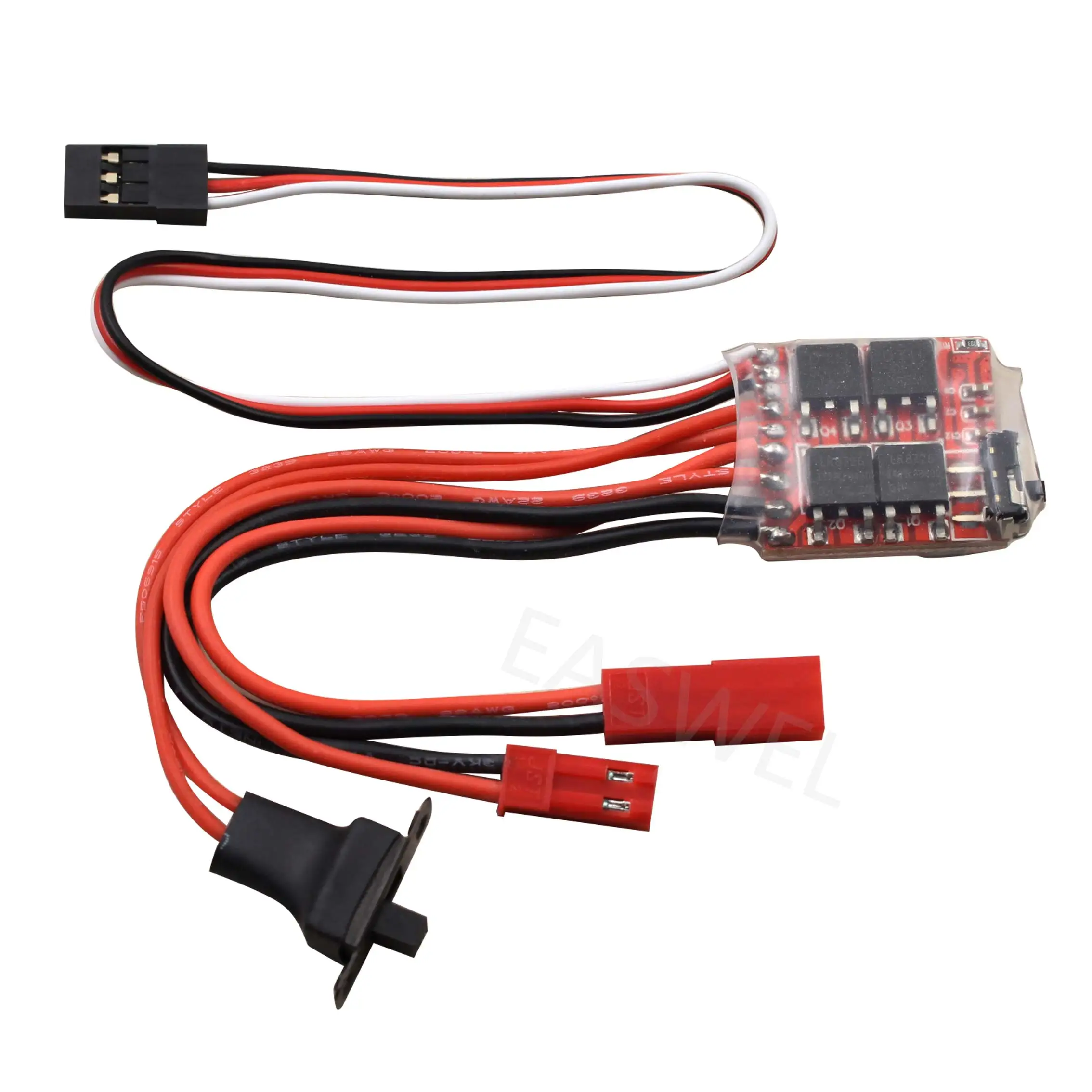 Contrôleur De Vitesse ESC Brossé 20A Pour Voiture/bateau RC - Fonctions Avant/arrière/frein - 3-9.4V