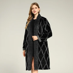 Women's Double-sided Black Mink Fur Coat Winter Warm Real Mink Fur Coat Winter Thickened Warm Clothing Wholesale