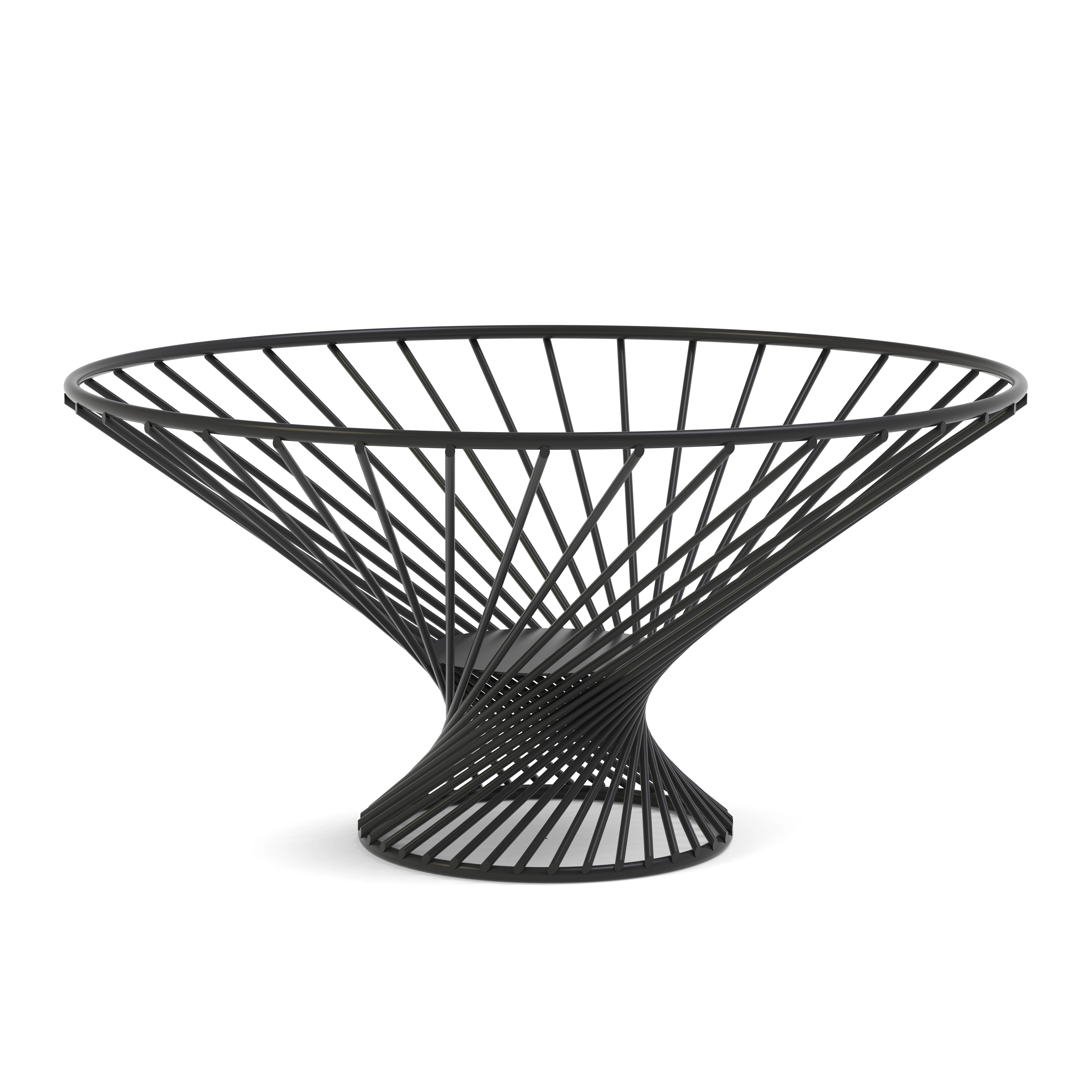 Nice Design Wire Spiral Fruit and Bread Basket in Stainless Steel Material
