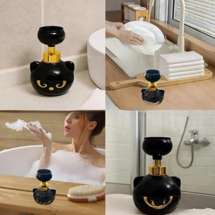Wholesale Halloween Cat Claw Bubble Maker Soap Pump Bottle Hand Sanitizer Press Bottle Cat Paw Bubble Foam Soap Dispenser