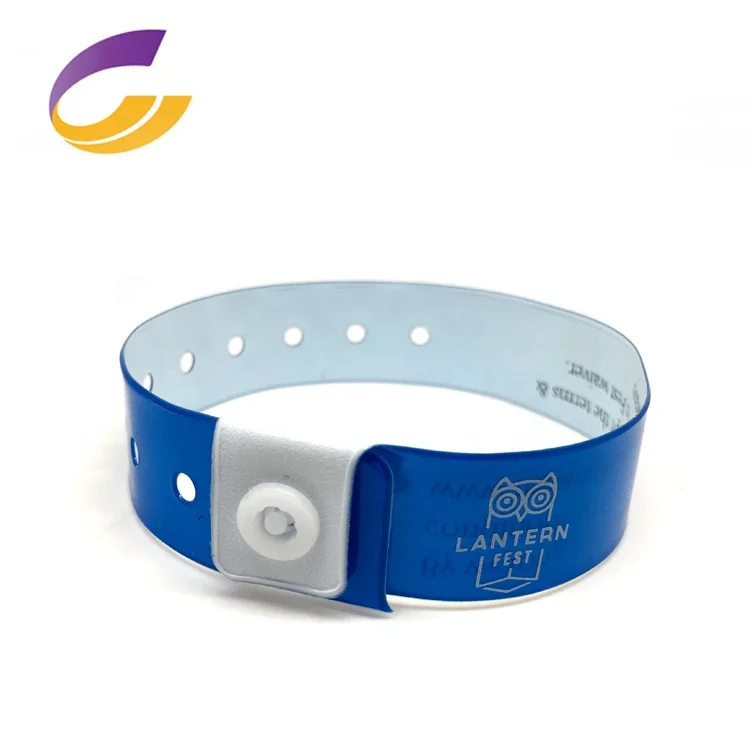 Custom Cheap Vinyl L Shaped PVC Festival Wristband