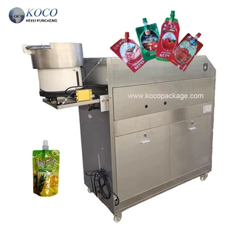 KOCO Automatic One Head Spout Pouch Filling and Capping Machine for Milk, Juice, Beverage, Baby Food, and Water