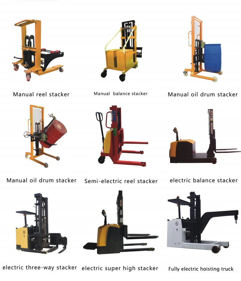 Lifting Semi Electric Stackers Pallet Stacker Walking Type Electric ...