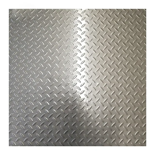 Top Quality 316 hot rolled stainless steel checkered sheet 304 201 Anti Slip Embossed  Stainless Steel Diamond Plate