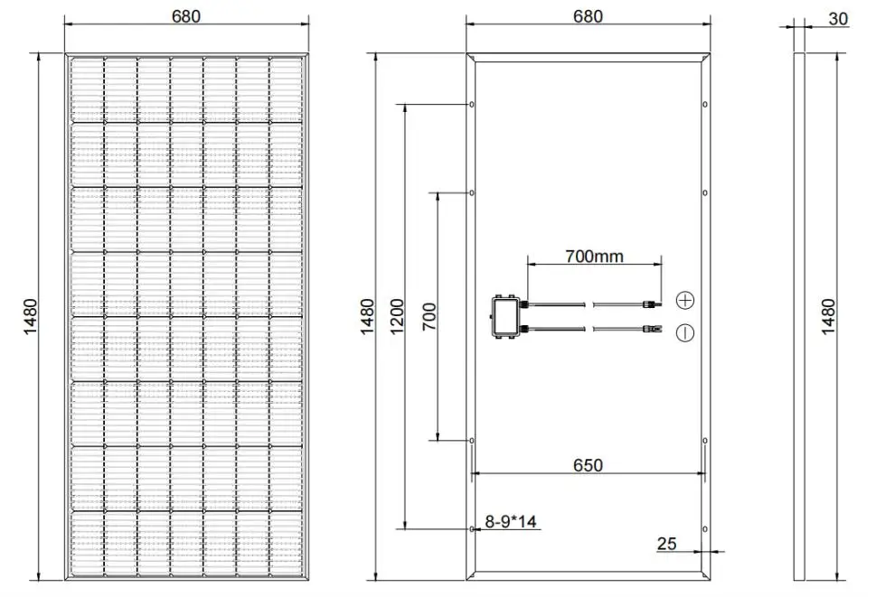 56 Cells Half Cut Cell Mono Solar Panel High Power Panel Solar 160w ...