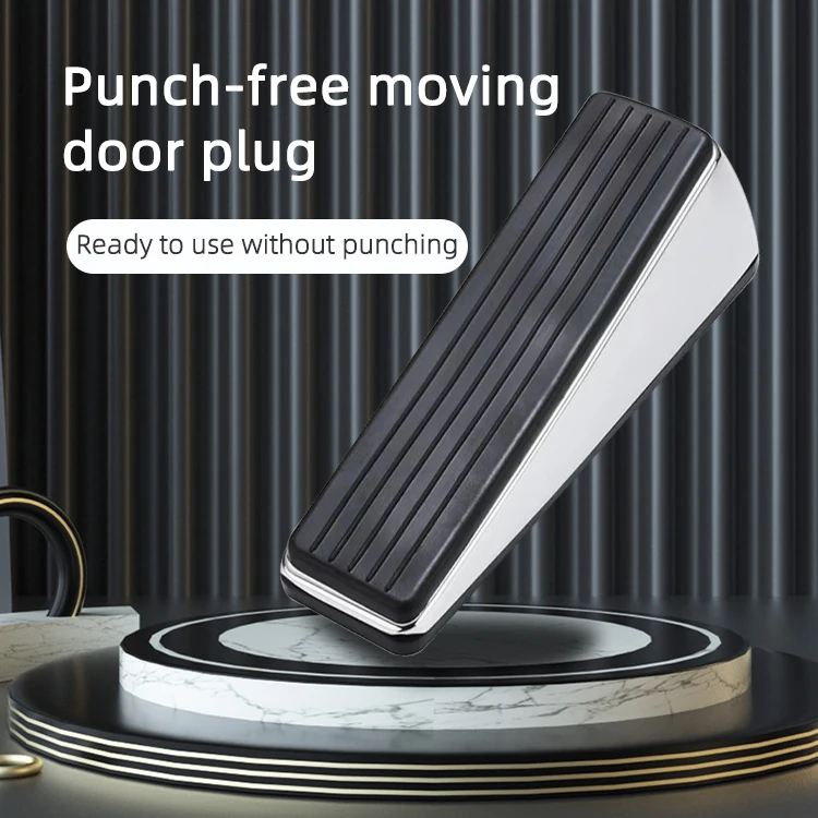 Сверхмощная резиновая нескользящая дверная пробка, защитная дверная пробка, клин, клин из цинкового сплава