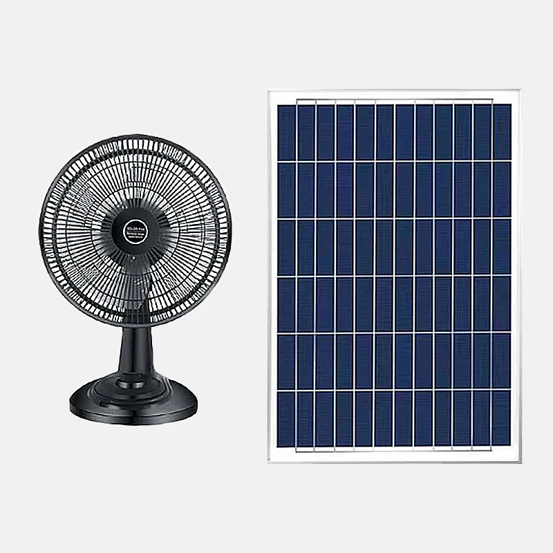 Table Fan Solar Hot Selling 12 Inch Dc Portable Solar Fan With Panel