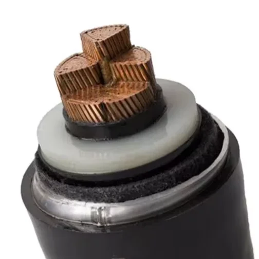 Waterproof YJLW03-Z 500mm2 48/66KV copper conductor XLPE insulation PVC sheath high voltage power cable for construction
