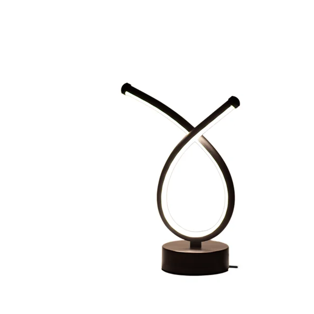 Modern Touch-Control LED Desk Lamp for Luxury Hotel/Home/Office Decor USB Plug-In Dimmable Lighting Electric Power Simple Design