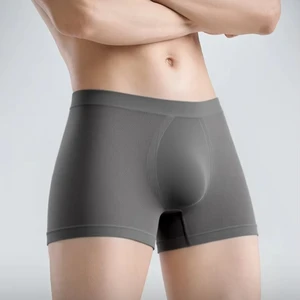 Men's Ice Silk Marathon Sports Running Leggings Bacteriostatic Breathable Nylon Knitted Sport Underwear Quick-Drying Seamless