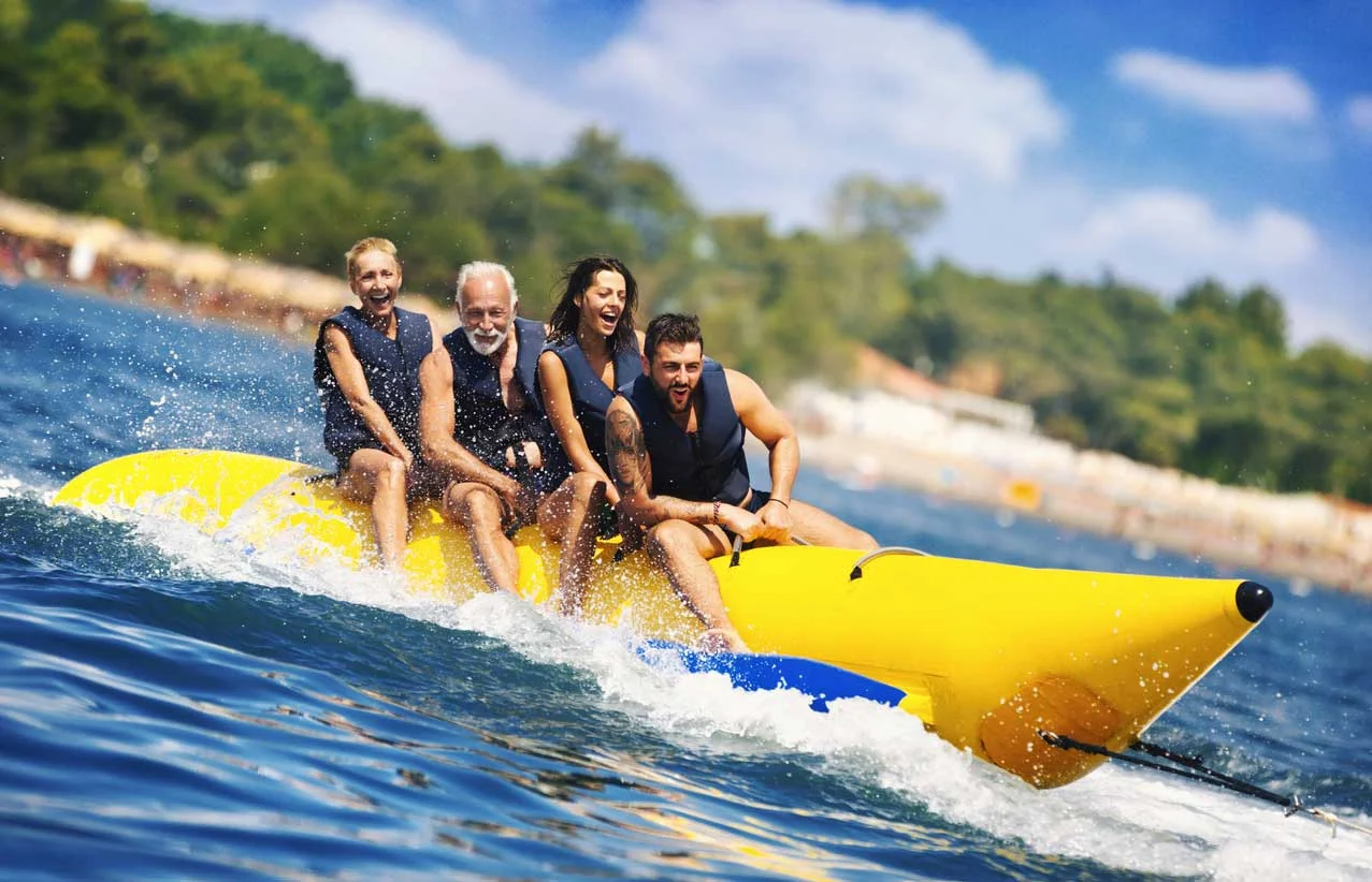 PVC Tarpaulin Banana Boat Inflatable Water Advertising Inflatables ...