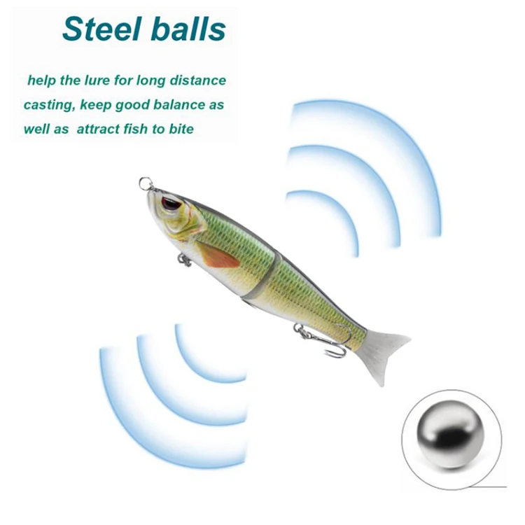 Lvde New Arrival 2 Section Glide Bait Blanks Trout Bait Blanks 17.8cm