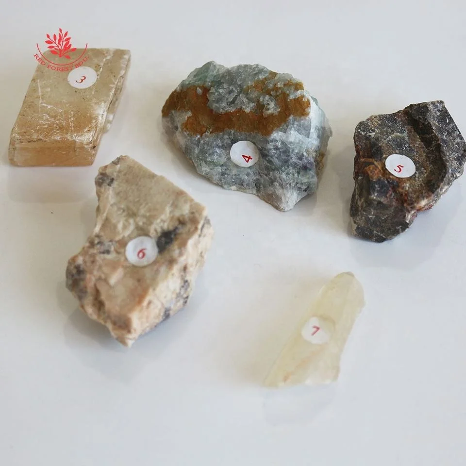 Mohs Scale of Hardness Samples of Minerals for Mohr's Scale 10 Kinds of Hardness Portable Metal Mohs Pencil Hardness Tester