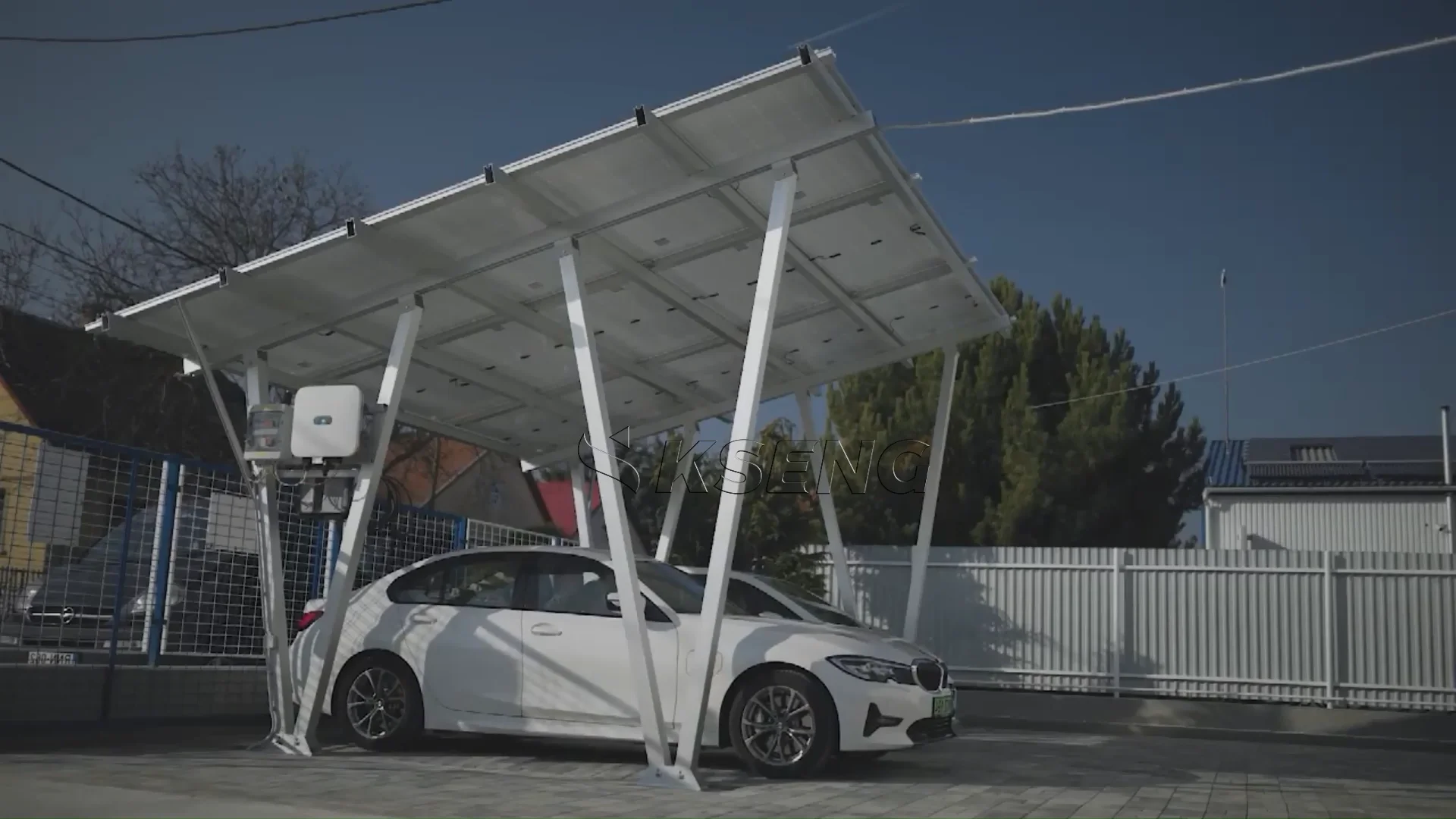 Kseng Customized Solar Carport Aluminum Solar Carport Commercial Solar ...