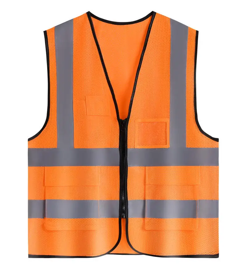 Blue Mesh Zipper Wholesale High Vis Clothing Reflex Vest Safety Jacket ...