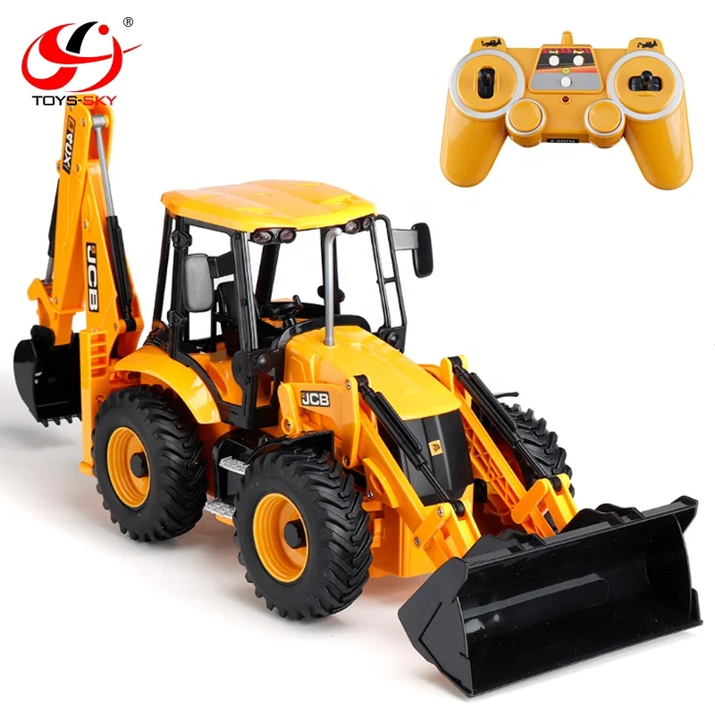 JCB Backhoe Loader RC Excavator 1/20 Scale Model with Light