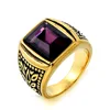 Gold black purple gem