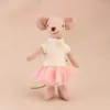 Abito in tulle rosa 13 cm (Maglione bianco)