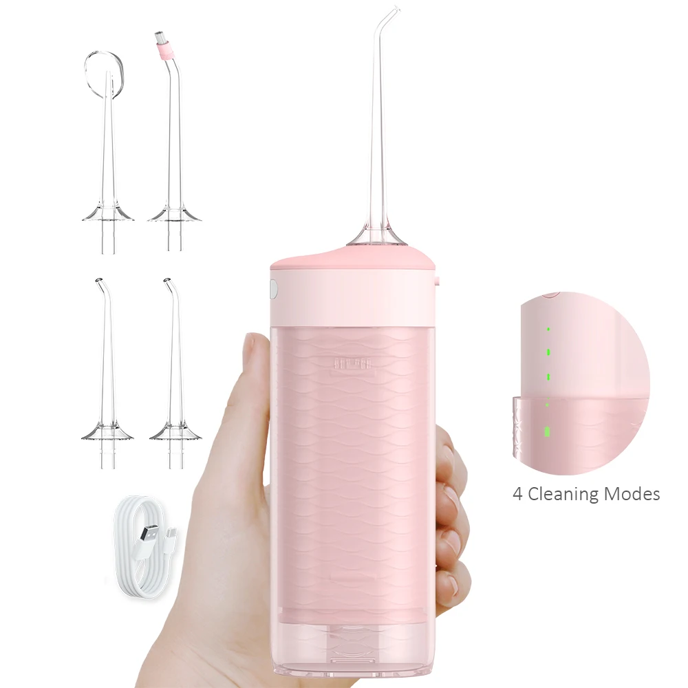Rechargeable Portable 250ml Cordless Water Flosser Oral Irrigator Dental Private Label Teeth Cleaner Water Flosser