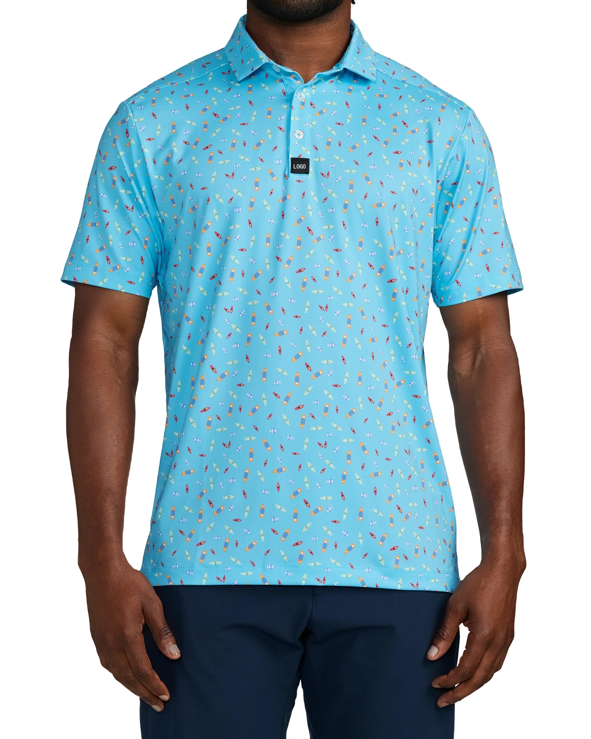 Custom Modern Fancy Personalized Comfortable Customizable Quality Sale Shirts Man Bright Hip Sublimated Funny Golf Polo Shirt