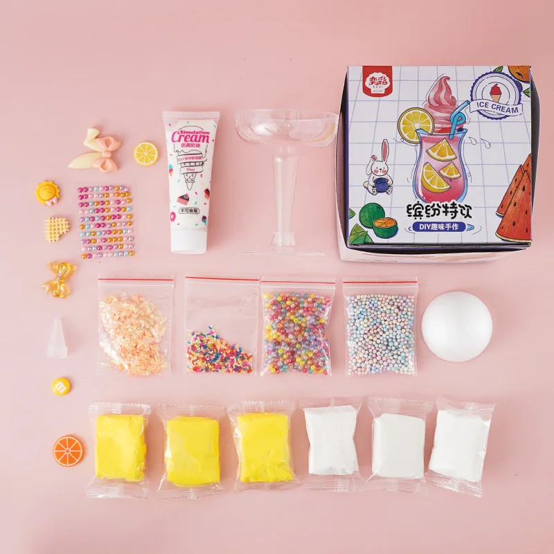 Diy Cream Glue Toy Simulation Icecream Handmade Kit Cream Adhesive Set