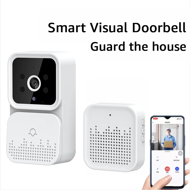 Tuya App Remote Monitor WiFi Wireless Mini Video Camera with Night Vision OLED Display Bar Design Home Security Garages Hotels
