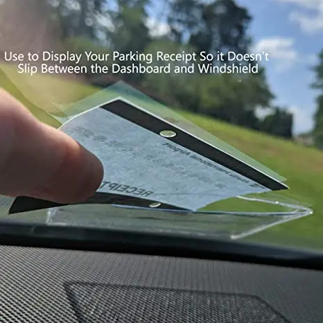 Waterproof PVC Vinyl Plastic Document Protector Holds Large Parking Placard