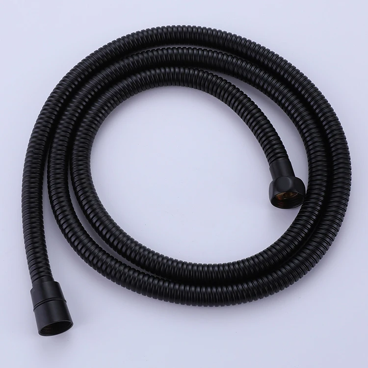 Juego de mezclador de ducha de lluvia oculto para baño frío y caliente de dos funciones, negro