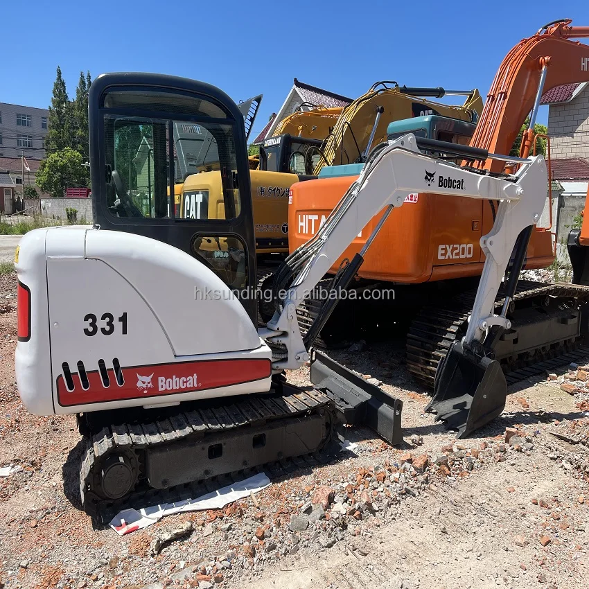 Mini 3 Tons Excavator Japan Used Bobcat 331 Excavators Digger for Farm ...