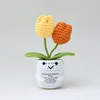 Tulipán doble flor naranja + amarillo brillante