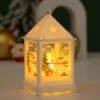 White Square wind lamp-white snowman