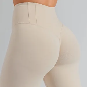 Custom High Waisted Scrunch Butt Lift Yoga Booty Shaping Pants Fitness Sports Workout Antipilling Gym Push up Leggings for Women