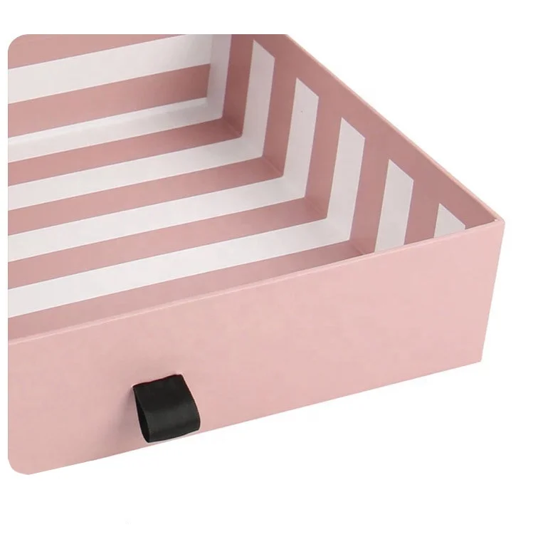 Free Sample Luxury Drawer Sliding Cardboard weave bundle wig Packaging Box