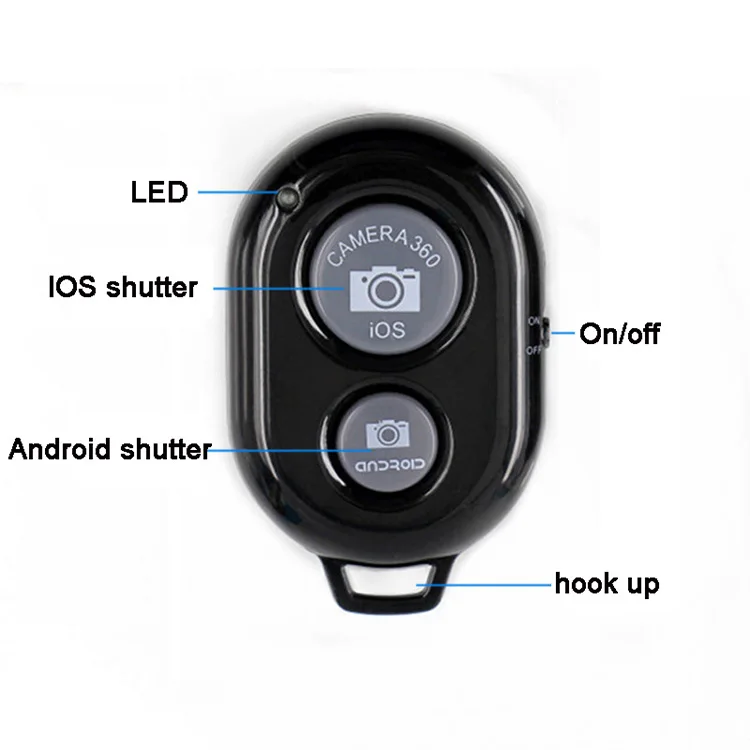 External Roller Camera Selfie Button Shutter Remote Control with bluetooth for iphone and Android Smartphone and Taking Photos