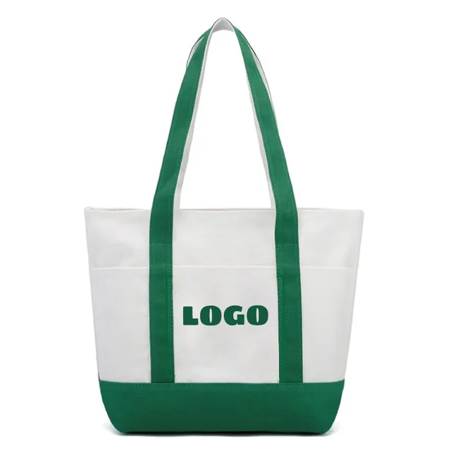 High Quality Reuse Recycle Canvas Cotton Bag With Handle Shoulder Beach Tote Bag