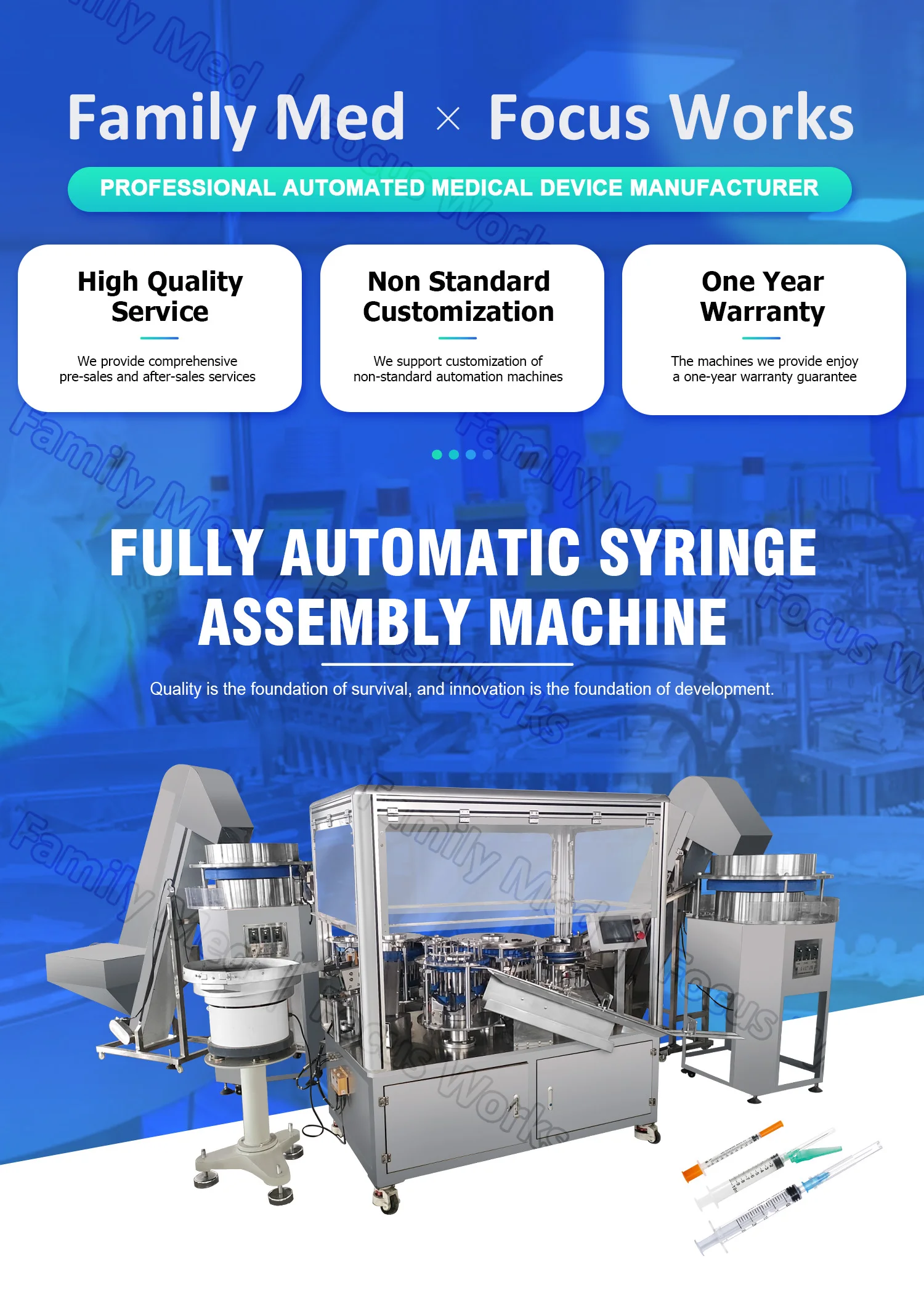 Insulin Syringe Production Line Insulin Syringe Assembly Machine ...