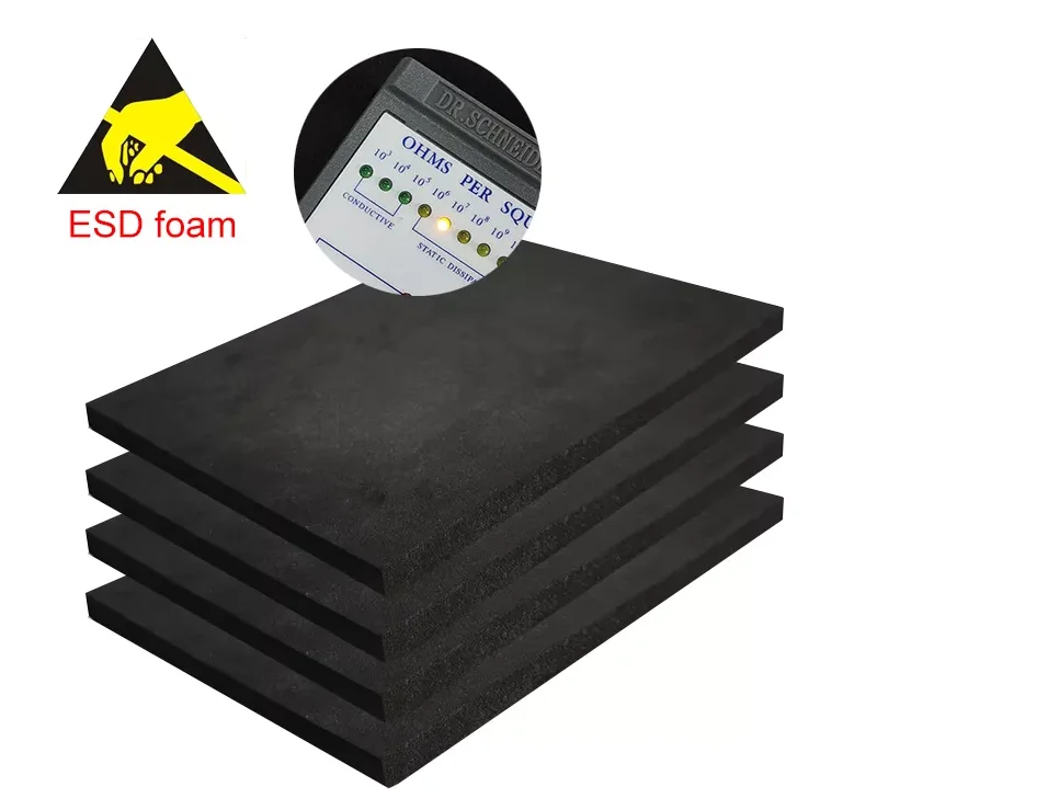 Black Eco-friendly EVA Foam Sheet with Closed Cell Structure for Electronics Packing