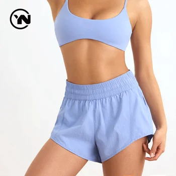 New Breathable Quick Drying Sports shorts Breathable quick drying air gauze plus size women's 2.5-inch shorts