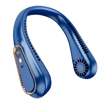 New Arrivals High Quality Wearable Neck Fan for Outdoor,new Design Rechargeable Usb Portable Cooling Neck Fan