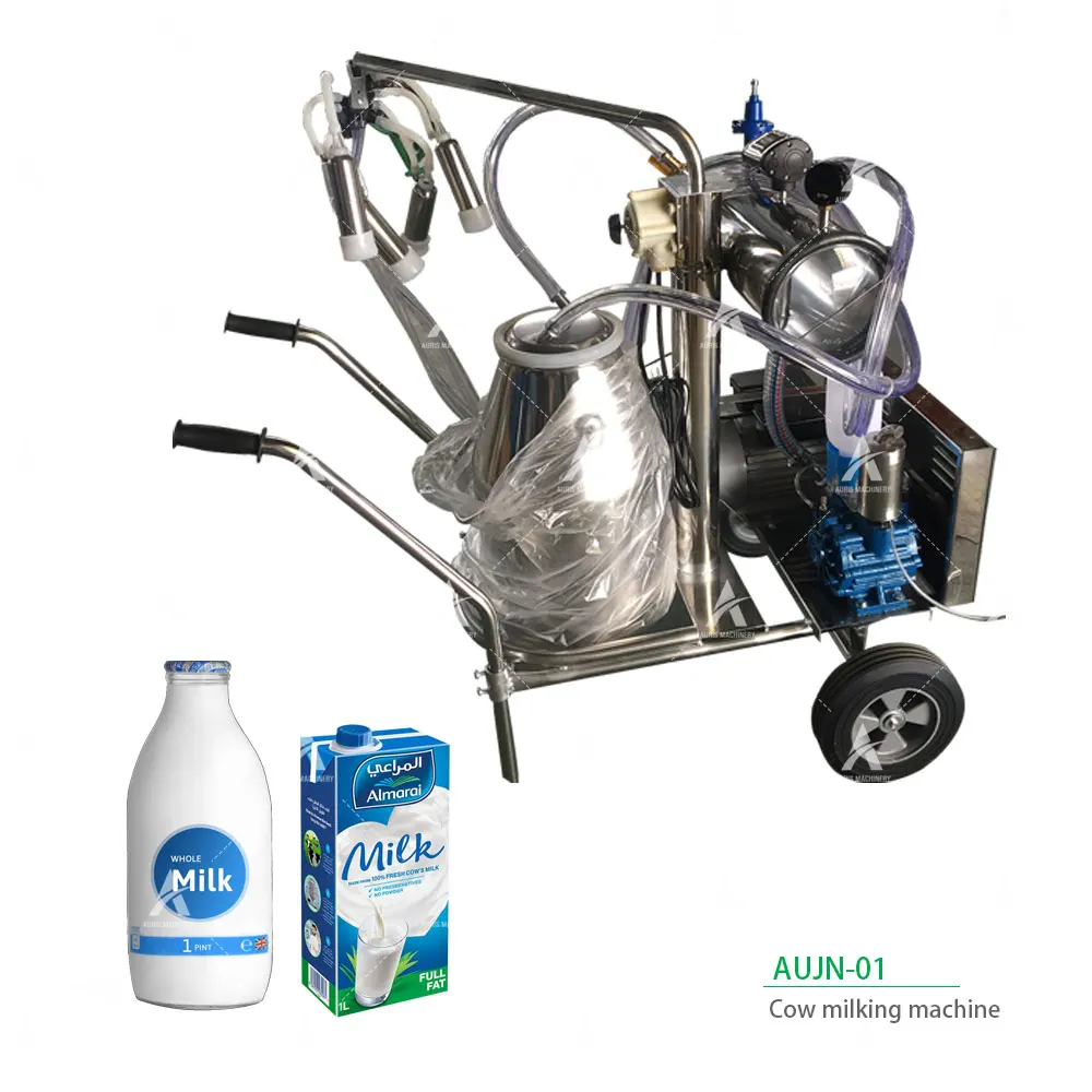 Portable Single/double Barrel Mini Portable Milker Machine Cow Milking Machine Electric Goat Cow Milker